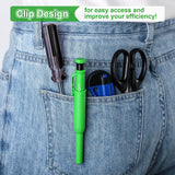 Hiboom 3 Pack Carpenter Pencils Set with 24 Refills, 2.8 mm Mechanical Carpenter Pencil Built in Sharpener Woodworking Marking Tool Solid Long Nosed Hiboom