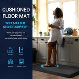 FEATOL Extra Thick Anti Fatigue Mat Floor Mat, Standing Desk Memory Foam Cushioned Office Ergonomic Kitchen Mats Comfort Pad NOT PVC 9/10 Inch FEATOL
