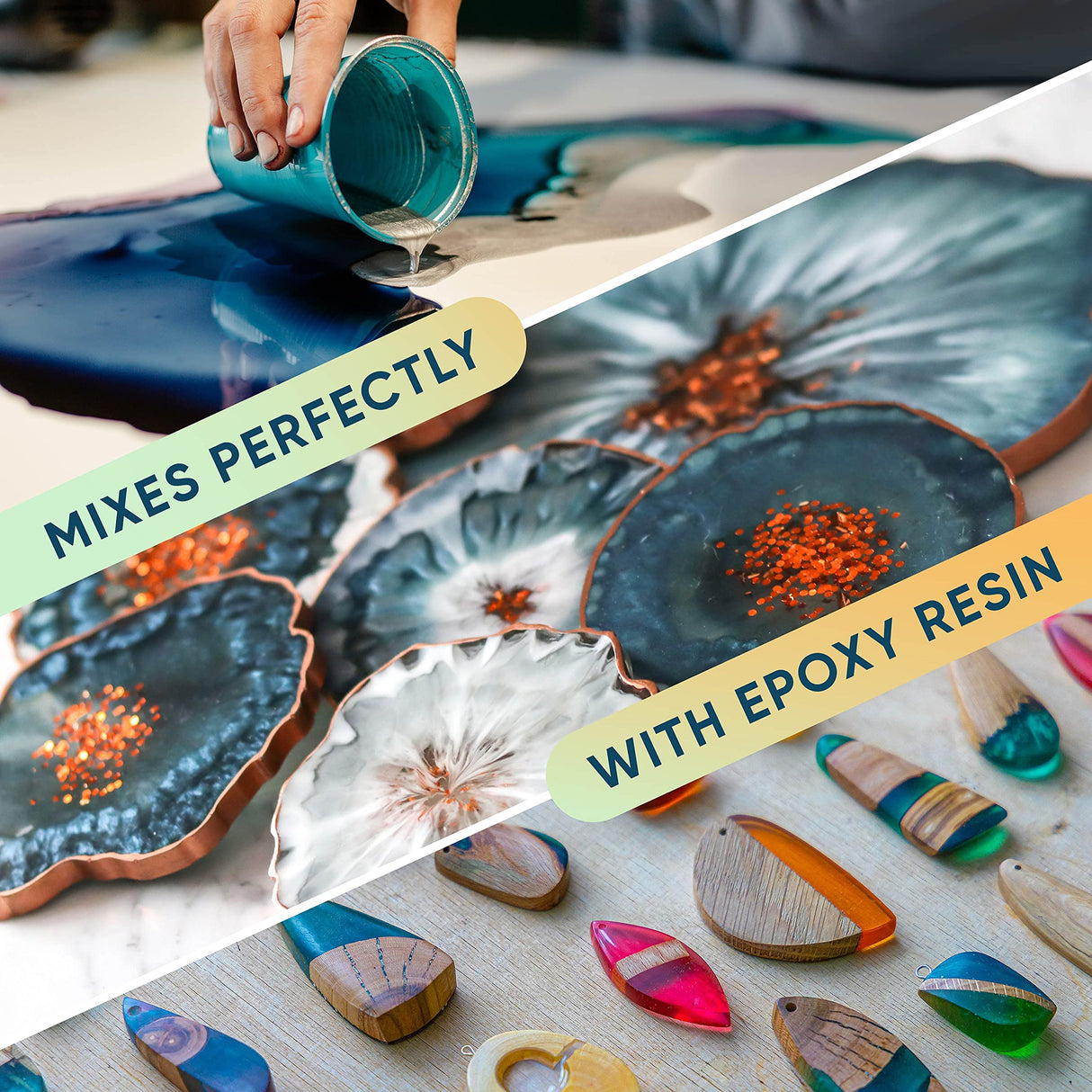 Cosmetic Grade Mica Powder 24x0.15 Oz Color Set Assortment - Organic Coloring Pigment for Epoxy, Soap Making, Lip Gloss, Body Butter, Candle Making, CRAFTISS