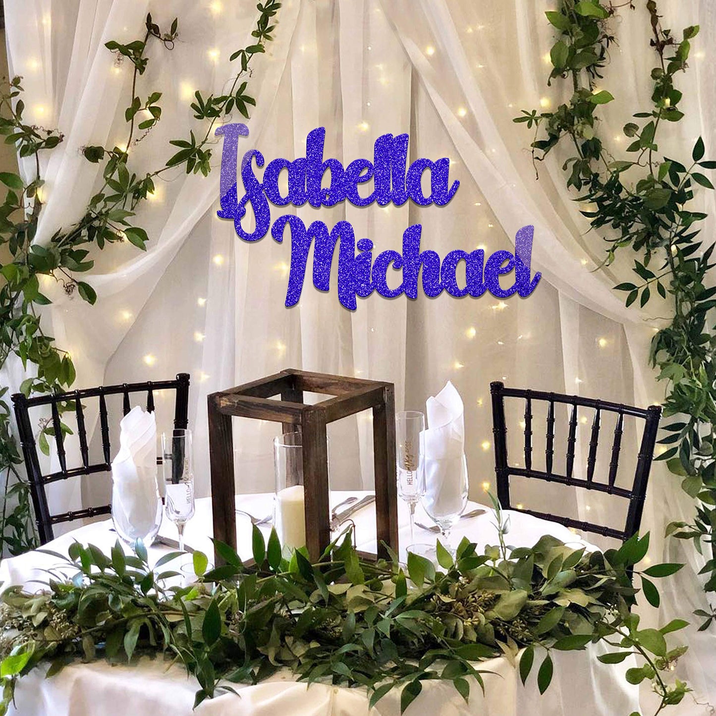 Personalized Wood Name Sign, Backdrop Sign 8-60 inch For Family, Wedding - Children's Name sign for Boy or Girl