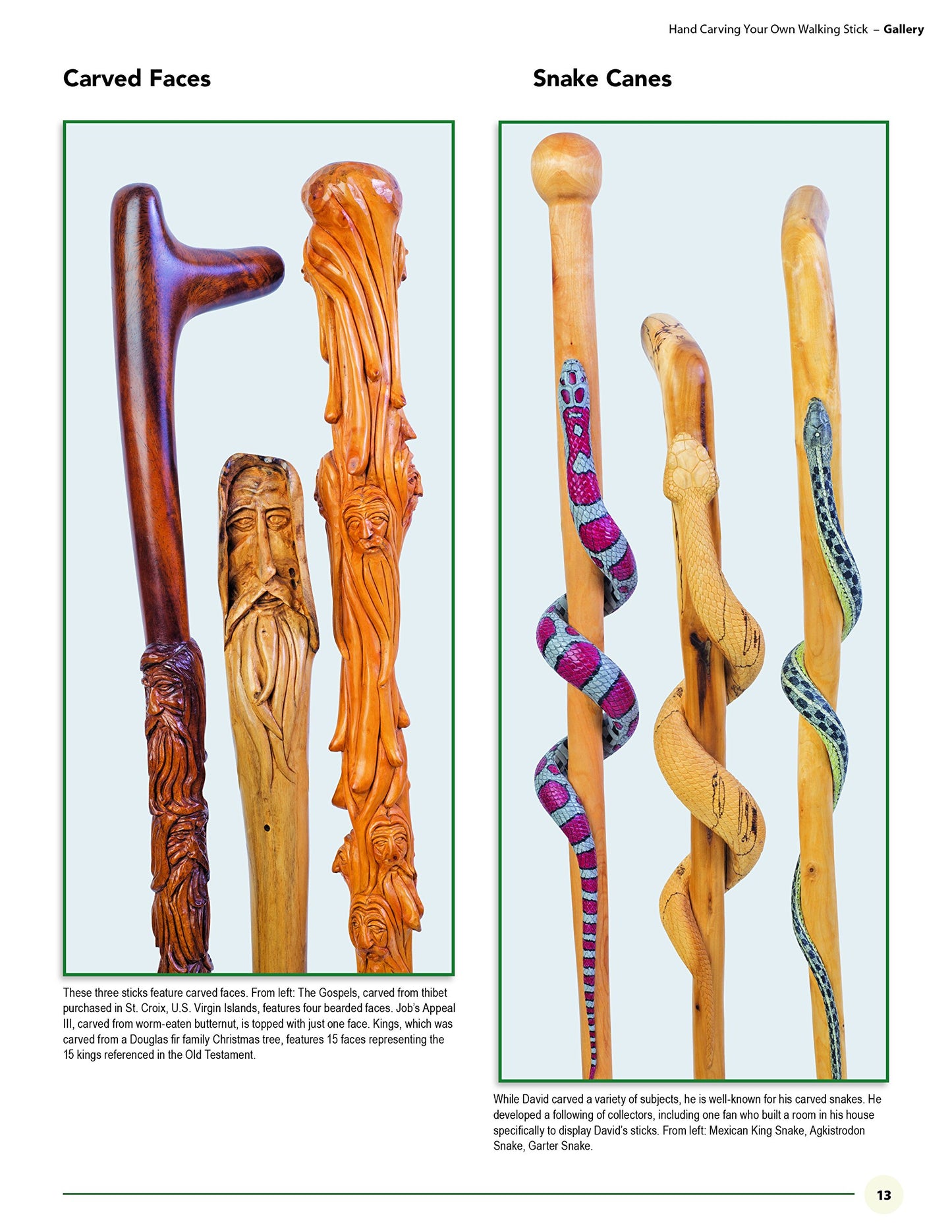 Hand Carving Your Own Walking Stick: An Art Form (Fox Chapel Publishing) Step-by-Step Instructions to Make Artisan-Quality Sticks, Canes, & Staffs - WoodArtSupply