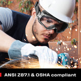 NoCry Safety Goggles Over Glasses for Men and Women; Anti Fog Scratch Resistant Men; Vented Lab with Extreme Impact Resistance; ANSI Z87.1 Certified NoCry