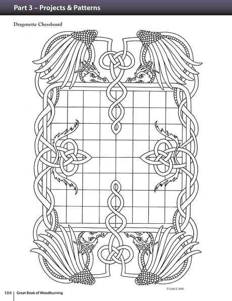 Great Book of Woodburning: Pyrography Techniques, Patterns and Projects for all Skill Levels (Fox Chapel Publishing) 30 Original, Traceable Designs Design Originals
