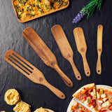 As Seen On TV, Spurtles Kitchen Tools Wooden, Plantéa Handmade Wooden Spoons for Cooking, Heat Resistant Wooden Spurtle Set Cooking Utensil For PLANTÉA