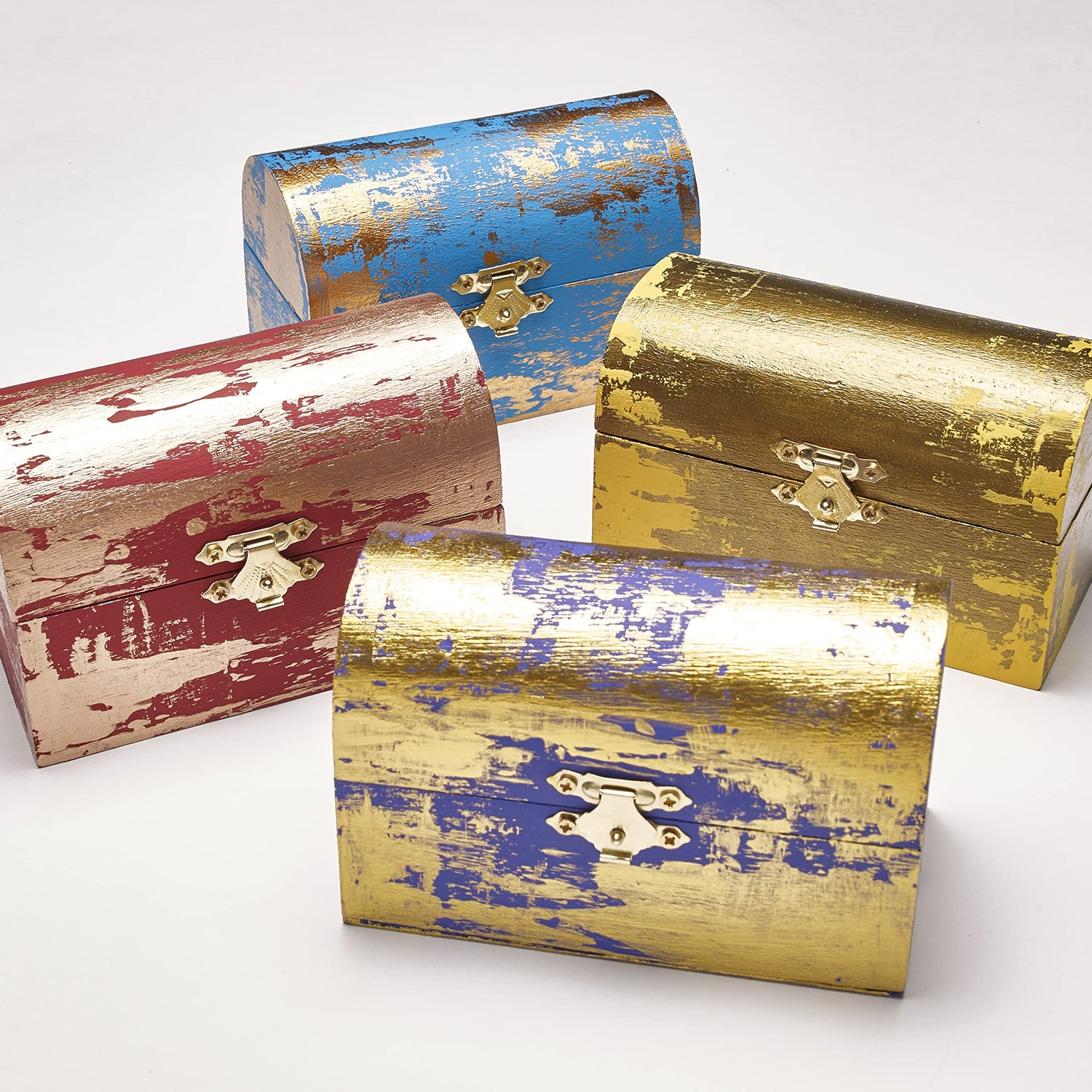 FolkArt Gold Assorted Easy to Apply DIY Crafts, Art Supplies with A Metallic Finish Treasure Paint 2 Fl Oz 59 Ml (Pack of 1) FolkArt