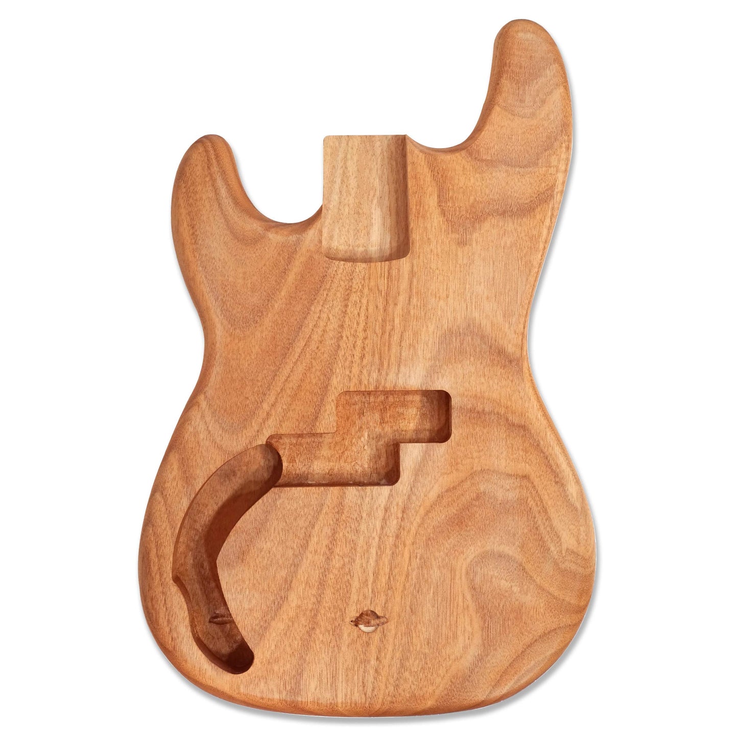 Bex Gears Left-handed Unfinished PB Bass Guitar Body, Okoume wood Body - WoodArtSupply