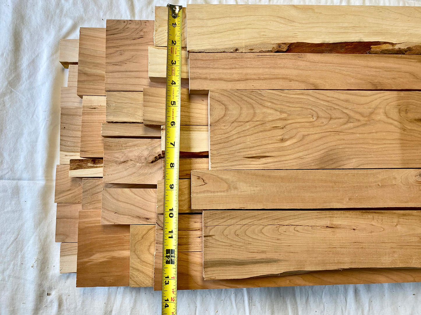 16 Inch Long Cherry Wood Boards. Rustic Wood for Crafts - WoodArtSupply