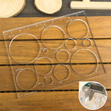 Soimuk Router Templates for Woodworking,Router Jig Circle Inlay Templates Decorative,13-in-1 Router Templates(10 * 7.8 inches) soimuk