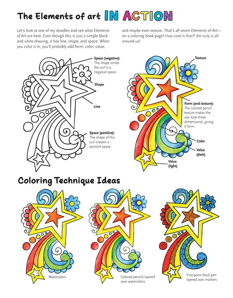 Notebook Doodles Go Girl!: Coloring & Activity Book (Design Originals) 30 Inspiring Designs; Beginner-Friendly Empowering Art Activities for Tweens, Design Originals