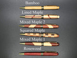 Custom Wood Pen, Personalized Maple, Bamboo, Rosewood, Wood Ball Point Pen - Engraved Generic