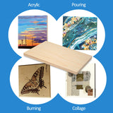 Falling in Art Unfinished Birch Wood Canvas Panels Kit, Falling in Art 4 Pack of 11x14'' Studio 3/4'' Deep Cradle Boards for Pouring Art, Crafts, Falling in Art