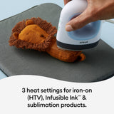 Cricut EasyPress Mini Heat Press for Small Objects like Shoes, Stuffed Animals, Hats & More, 3 Heat Settings & Precision Tip, Ceramic-Coated Heat Cricut