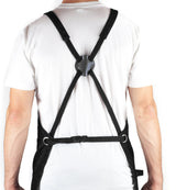 Hudson Durable Goods Adjustable Crossback Denim Apron with Pockets – 34 x 27 In. Chefs Apron with 4 Pockets and Loop Fits Most – Black Denim Apron Hudson Durable Goods