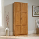 Sauder Miscellaneous Storage Pantry cabinets, L: 29.61" x W: 16.10" x H: 71.10", Highland Oak finish Sauder