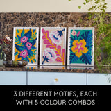 LEGO Art Floral Art 31207, 3in1 Flower Pictures, Wall Art Decoration Building Set, Arts and Crafts Kit, Creative DIY Activity, Beautiful Home Decor, LEGO