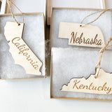 State Christmas Ornaments, Wooden Tree Holiday Decor, Unfinished 2021 Personalized Unique Durable Engraved Shapes (California) WoodArtSupply