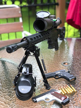 Earmuffs hearing protection with low profile passive folding design 26dB NRR and reduces up to 125dB, black G & F Products