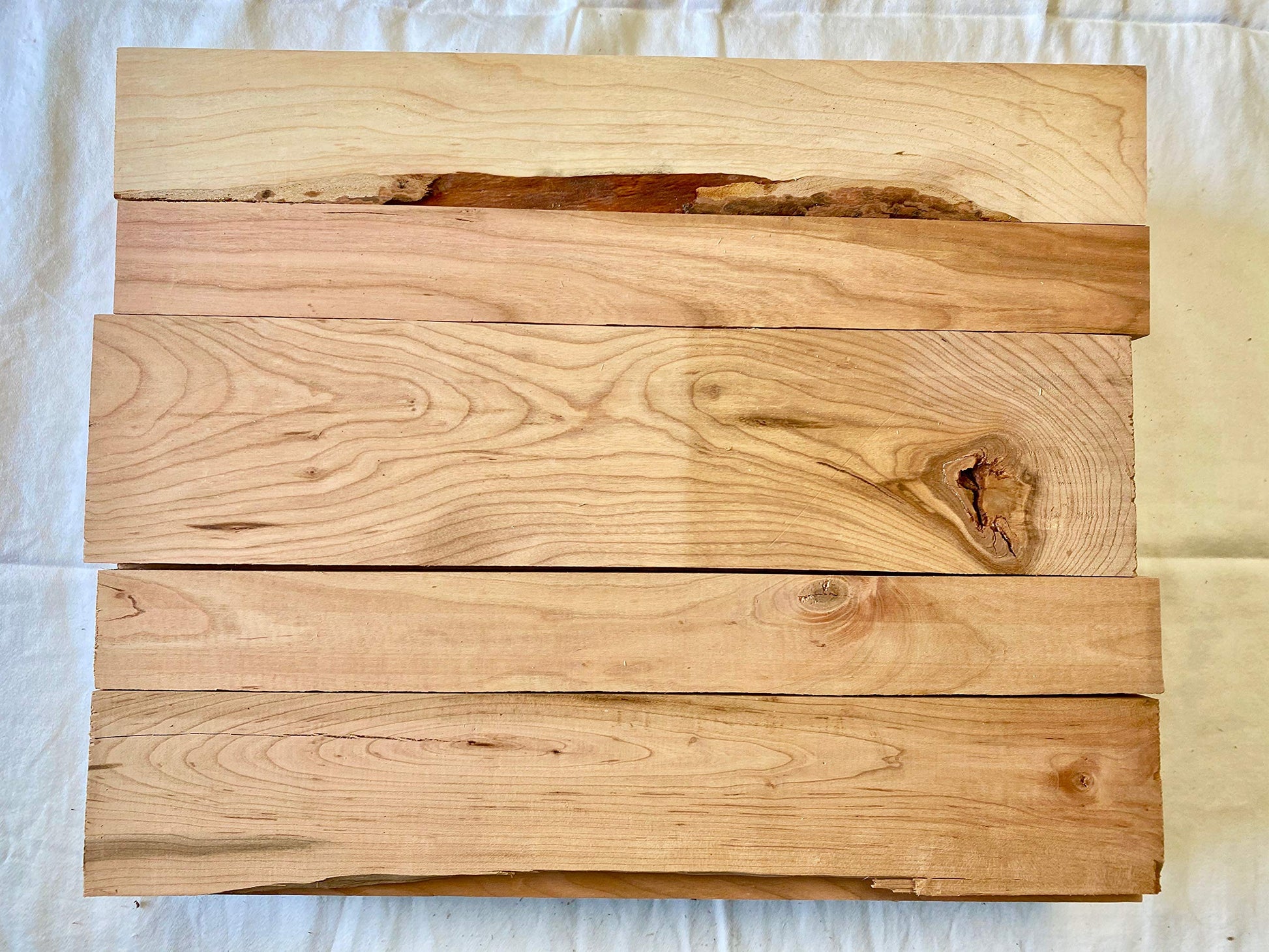 16 Inch Long Cherry Wood Boards. Rustic Wood for Crafts - WoodArtSupply