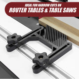 Peachtree Woodworking Supply Single Deluxe Featherboard with Aluminum Miter Lock Bar and T Bolt Hardware for Track or Miter Slot Mounting Ideal for Peachtree Woodworking Supply