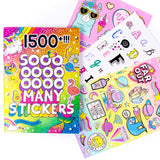 Just My Style 1500+ Stickers, Kawaii Y2K Sticker Book with Positivity Quotes, Sweet Treats, Unicorns, Fun Craft Stickers, for Girls Kids Teens Adults Just My Style