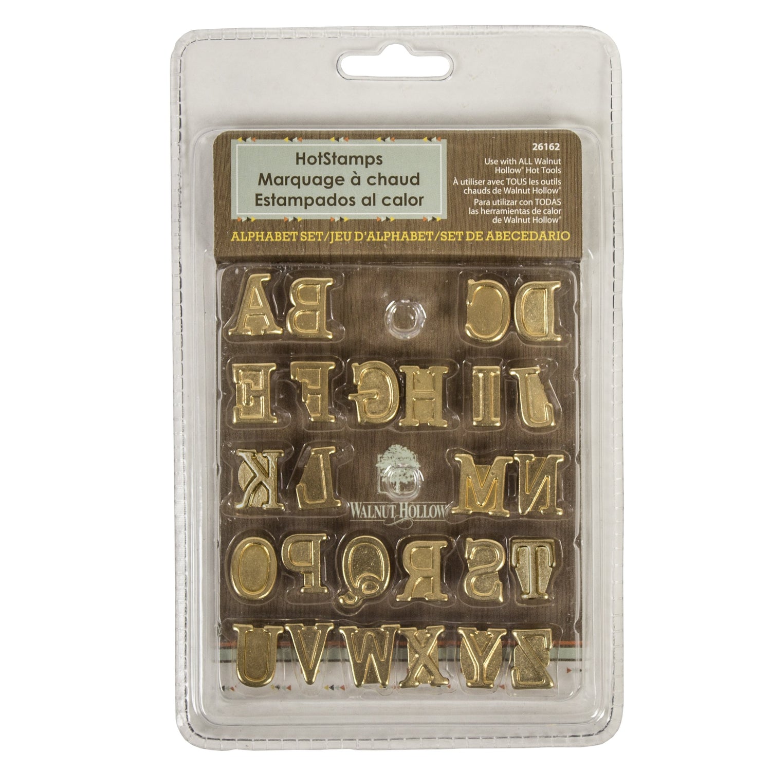Walnut Hollow HotStamps Uppercase Alphabet Set for Branding and Personalization of Wood, Leather, and Other Surfaces Walnut Hollow