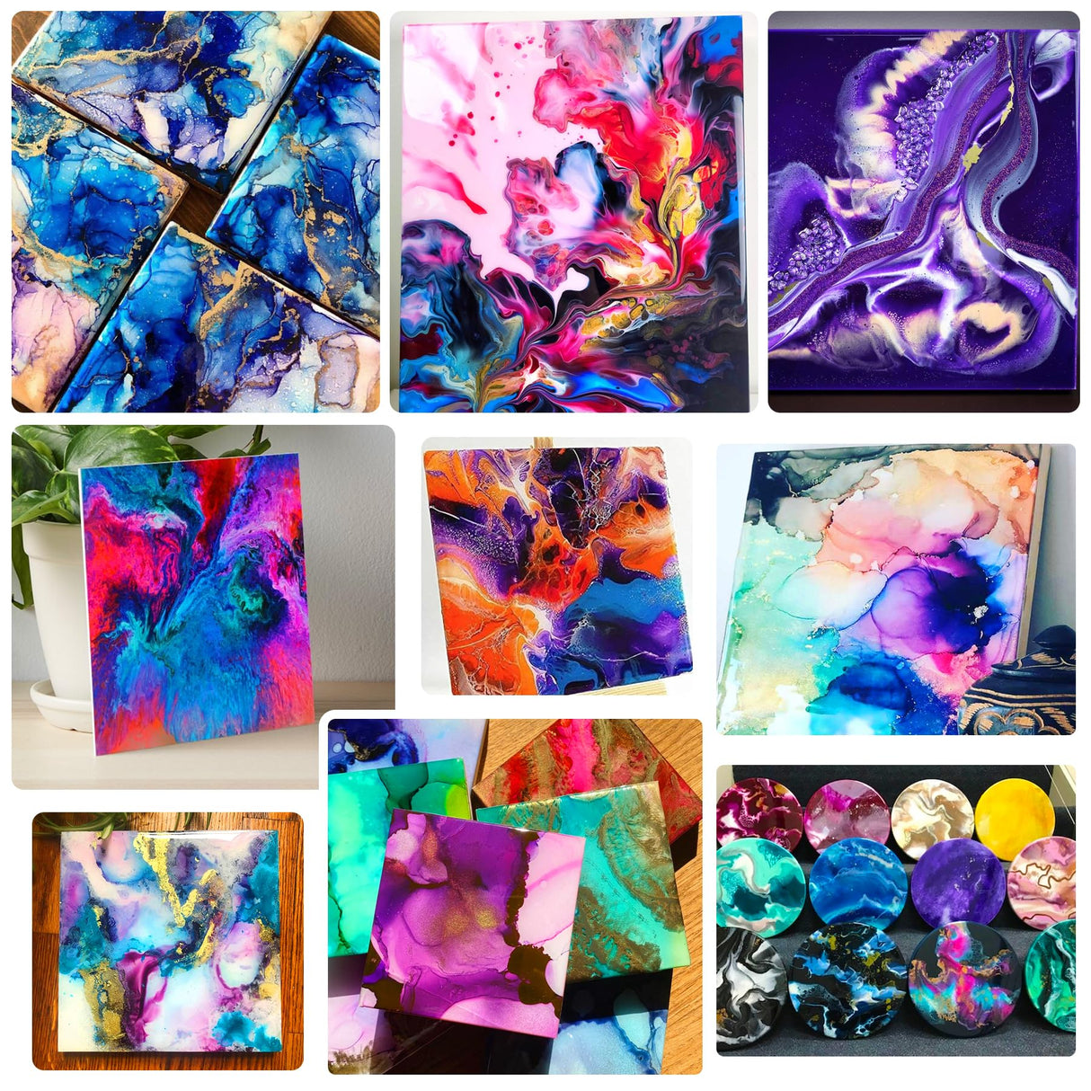 Epoxy Resin Pigment - 30 Colors Concentrated Liquid Epoxy Resin Dye, Translucent Resin Colorant for Resin Coloring, DIY Resin Jewelry Making, Paint, Vividye