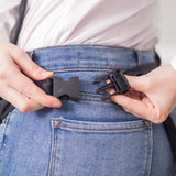 Black Full Length Clip-on Bib Apron with 5 Pockets and Zipper Pouch - Easy to Clean - Great for Servers, Cooking, Kitchen, Cleaning, Teacher, Arts & iServ