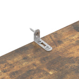 Yusong Rustic Brown 6-Tier S-Shaped Bookcase for Modern Home and Office Décor Yusong