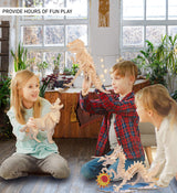 Puzzled 3D Puzzle Wolf Wood Craft Construction Model Kit, Fun, Unique & Educational DIY Wooden Toy Assemble Model Unfinished Crafting Hobby Puzzle to Puzzled