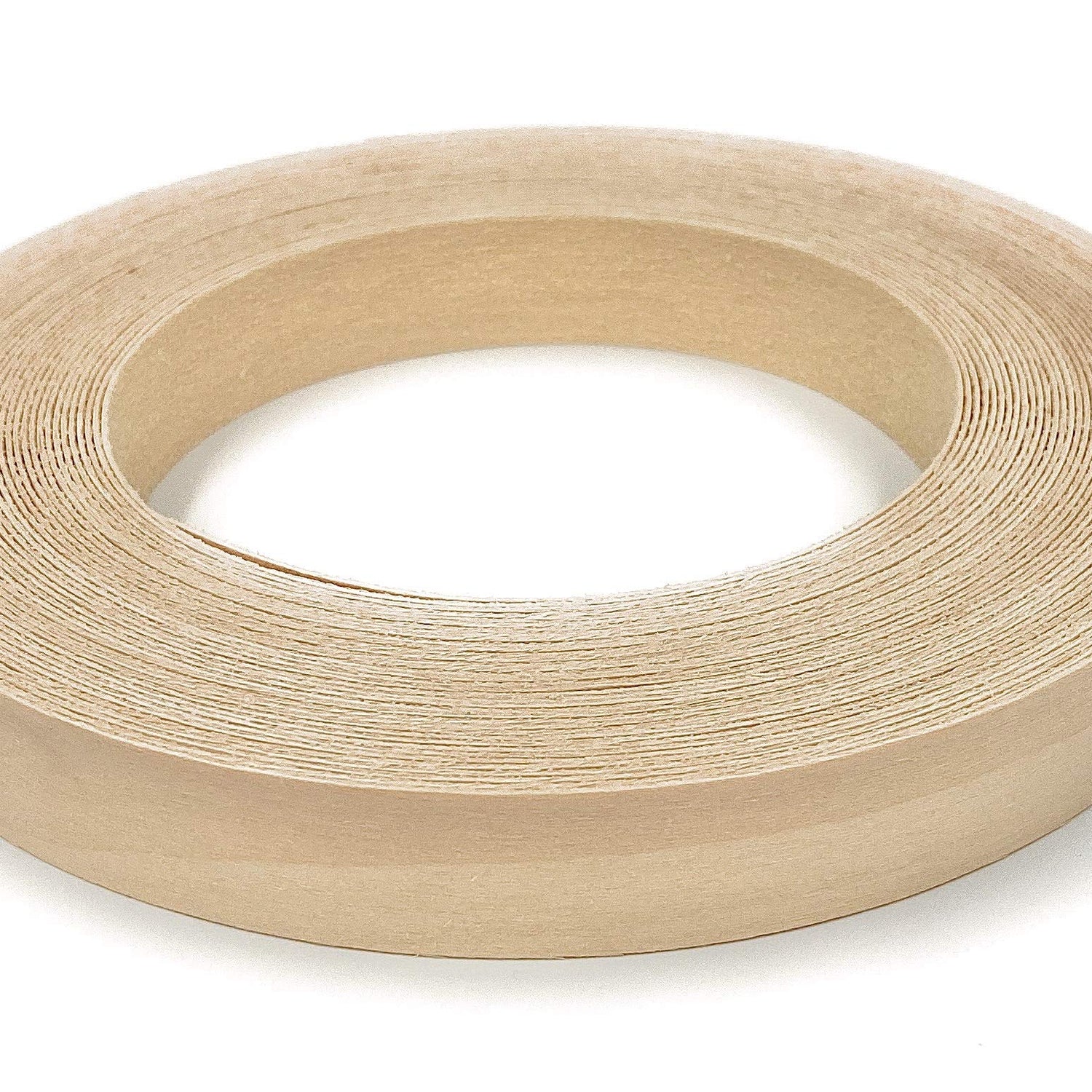 Edge Supply Birch 3/4" X 25' Roll, Wood Veneer Edge Banding Preglued, Iron on with Hot Melt Adhesive, Flexible Wood Tape Sanded to Perfection. Easy Edge Supply