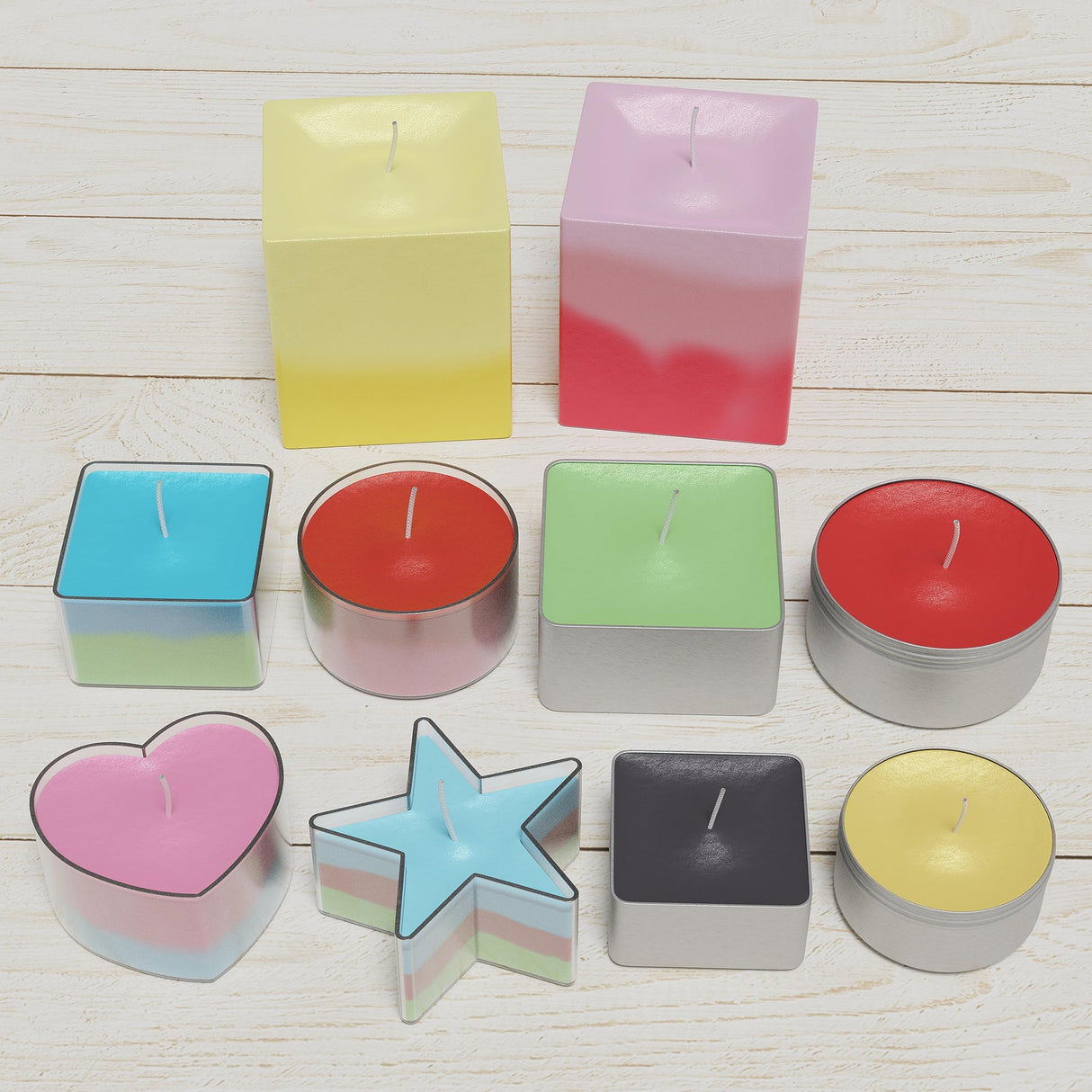 Craft It Up Candle Making Kit for Kids - Teen Girl Craft Set - Soy Wax 8 oz, 12 Wicks, 4 Scents, Jars, Molds - Starter Candle Making Kit for Adults Craft It Up