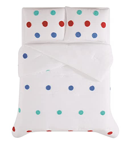 Crayola Fuzzy Dot 3 Piece Full/Queen Comforter Set Crayola