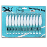 Mr. Pen- Correction Pen, Correction Fluid, Pack of 12, Correction liquid White, White Correction Fluid, White Fluid, White Out, Wipe Out Liquid, Wide Mr. Pen