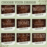 Zexpa Apparel Personalized Wood Key Hook for Couple Mr Mrs Customized Wooden Wall Key Rack, Custom Wedding Date Zexpa Apparel