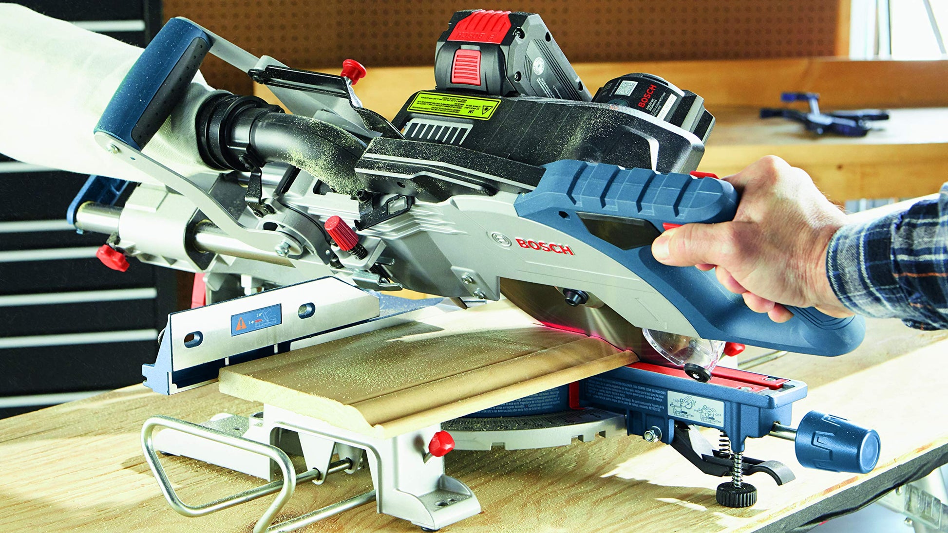 BOSCH GCM18V-08N 18V 8-1/2 In. Single-Bevel Slide Miter Saw (Bare Tool) - WoodArtSupply