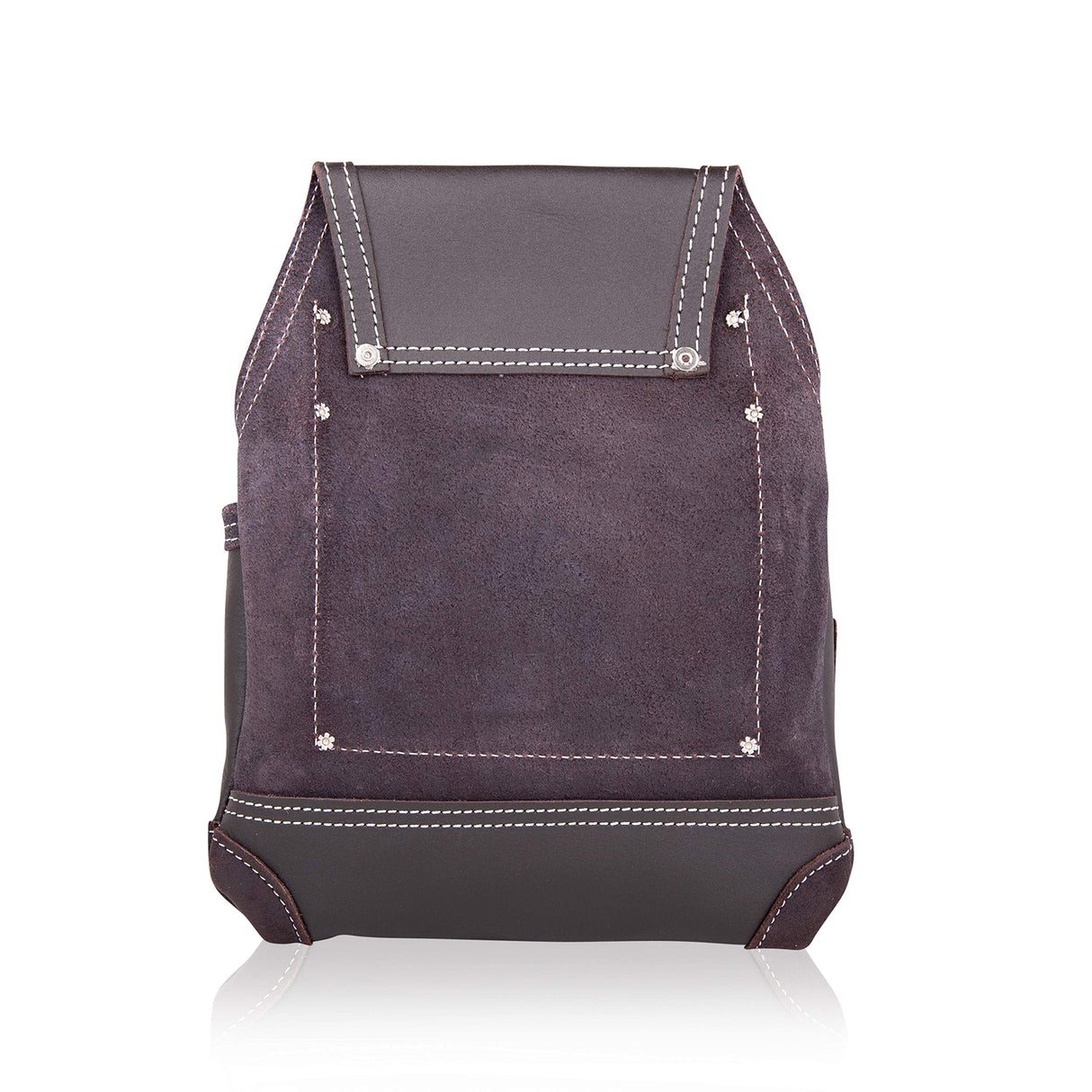 LAUTUS Oil Tanned Leather Tool Pouch Bag | Carpenter, Construction, Framers, Handyman | 10 Pockets, 2 Hammer Holders | 100% Leather Dark Brown LAUTUS