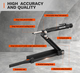 AUXTUR Contour Gauge Scribeing Tool,Supergauge Shape and Outline Tool with Aluminum Alloy,Woodworking Tools,Carpenter Pencil Holder for Marking Gauge AUXTUR