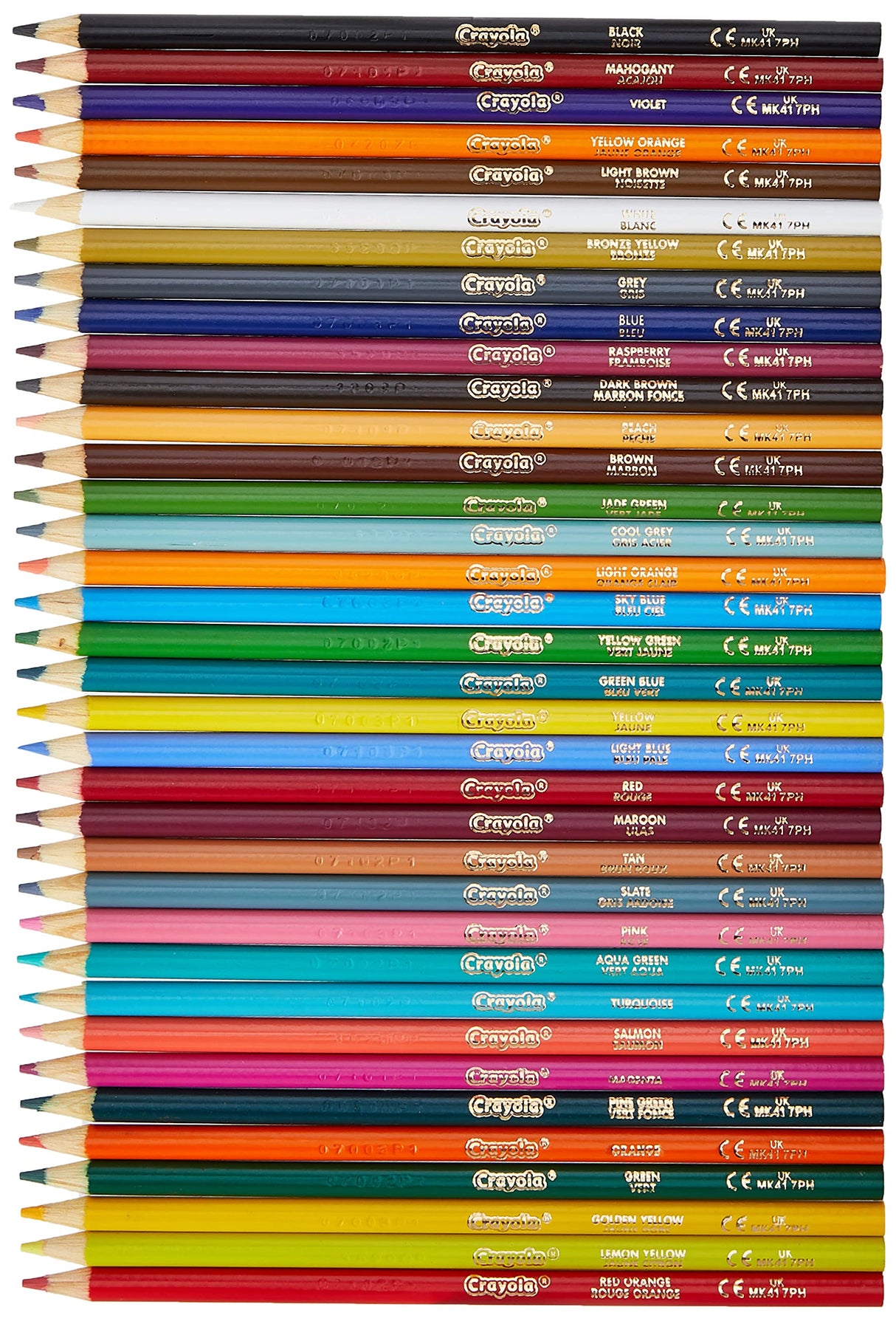 Crayola BIN684036 Long Barrel Colored Woodcase Pencils Crayola