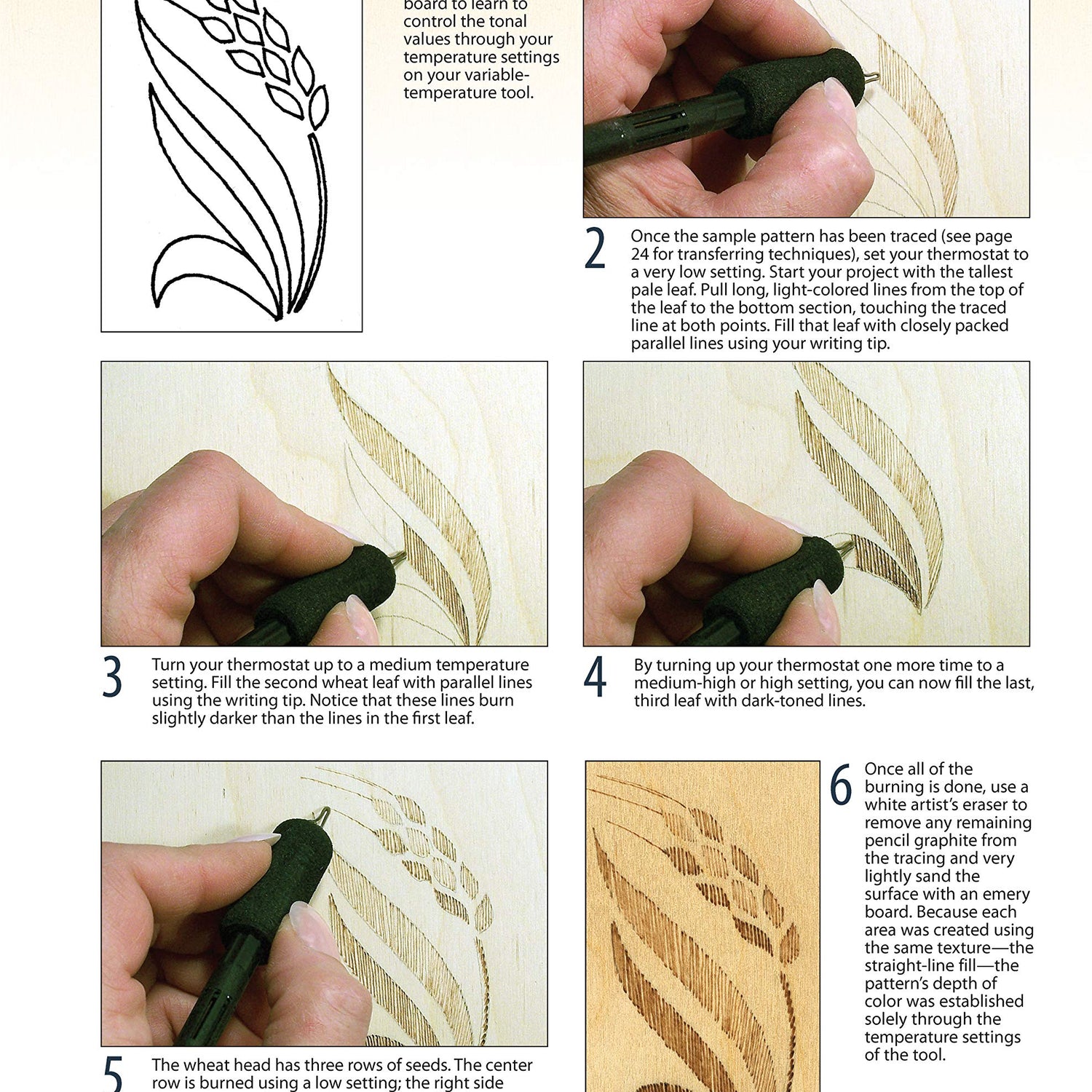 Great Book of Woodburning: Pyrography Techniques, Patterns and Projects for all Skill Levels (Fox Chapel Publishing) 30 Original, Traceable Designs Design Originals