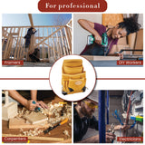 Style n Craft 10-Pocket Carpenter’s Nail & Tool Pouch, Heavy-Duty Leather Tool Pouch, Perfect and Durable Full-Grain Leather Pouch, Yellow with Black Style N Craft