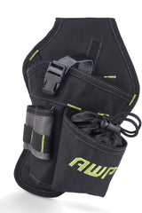 AWP Angled Drill Holster | Heavy-Duty Polyester Drill Holster Designed to Sit on Belt and Hold Weight Evenly | Black | Fits Most Drills AWP