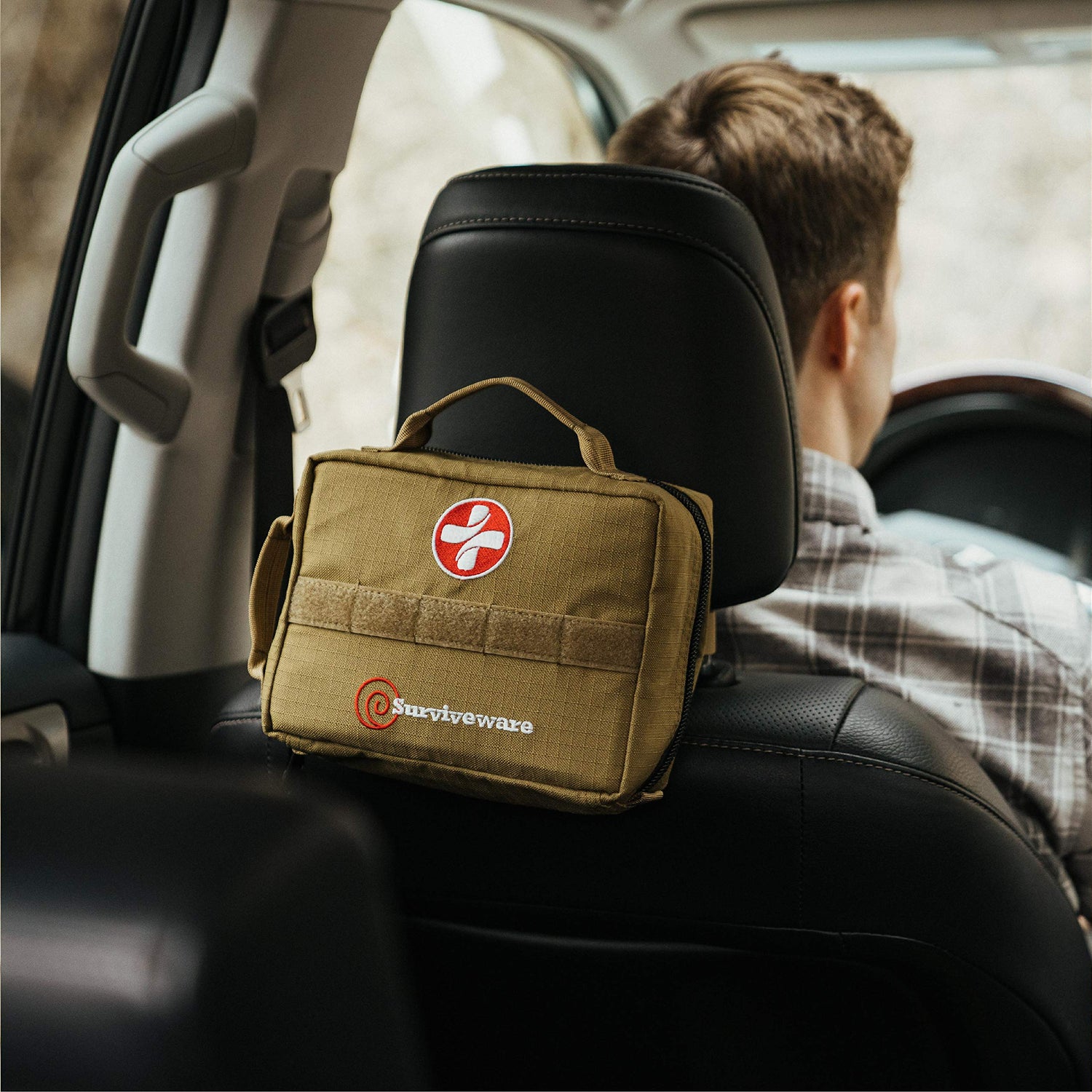 Surviveware Survival First Aid Kit - Emergency Preparedness at Home, Car, Office, Hiking, Camping & Outdoors Activities - 180 pcs Medical Supplies Surviveware