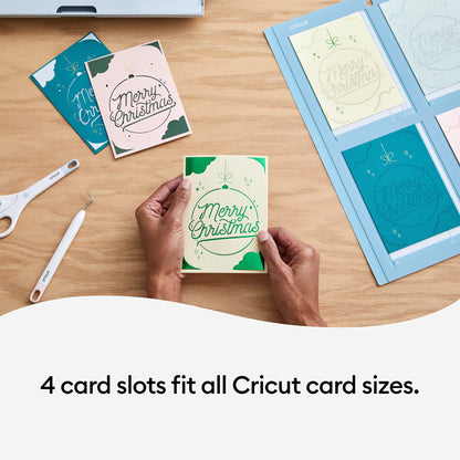 Cricut Card Mat 2x2, Reusable, Non-Slip Craft Mat, Create Four Cards Simultaneously, Perfect for Bulk Card Making, Compatible with Cricut Maker & - WoodArtSupply