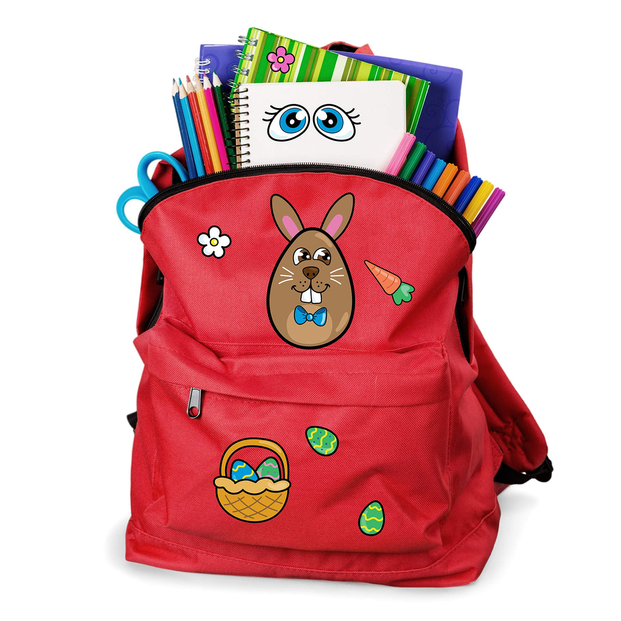 JOYIN 24 PCS Easter Mix and Match Make a Face Animal Stickers with Easter Egg Themed Pig, Bunny, Chicken, Cow, Sheep, Duck Party Favor Supplies, Art JOYIN