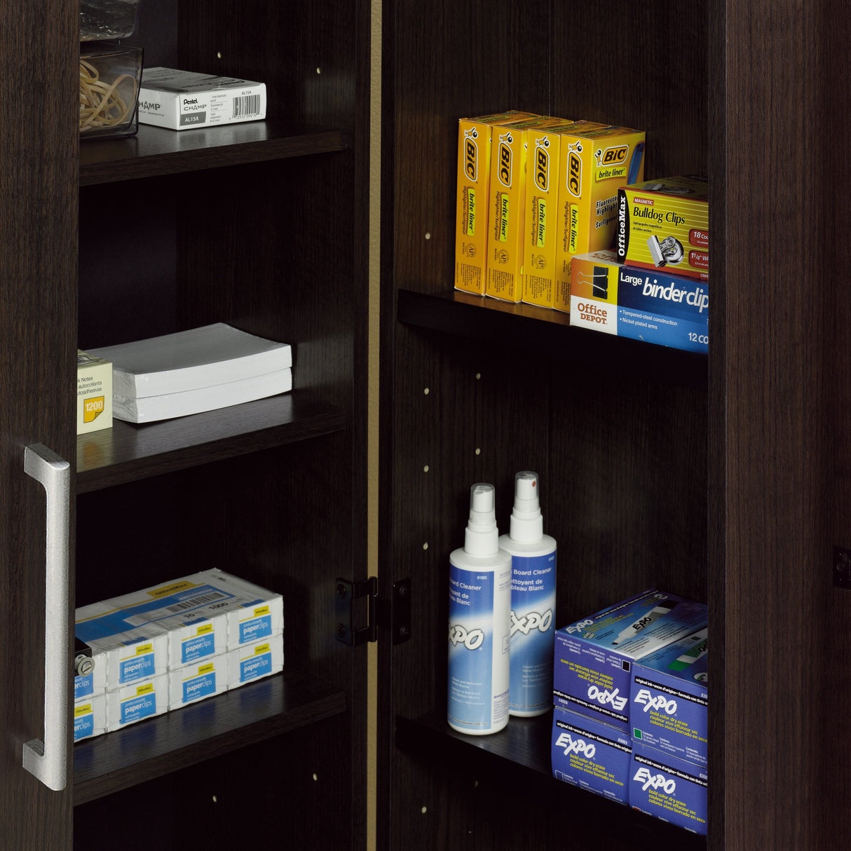 Sauder HomePlus Storage Pantry cabinets, L: 35.35" x W: 17.01" x H: 71.18", Dakota Oak finish Sauder