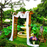 SCENDOR 82.6" High x 63.4'' Wide Wooden Garden Arbor, Trellis Plants Support with Durable Wood Use, Pergola for Garden Backyard, Lawn for Outdoor SCENDOR