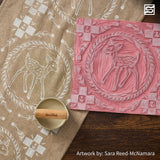 Speedball Block Printing Baren - Comfortable Wooden Handle, Made in the USA - 4 Inches Speedball