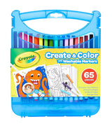 Crayola Super Tips Coloring Art Case SuperTips Washable Markers, 65 Piece Set, Packaging May Vary Crayola