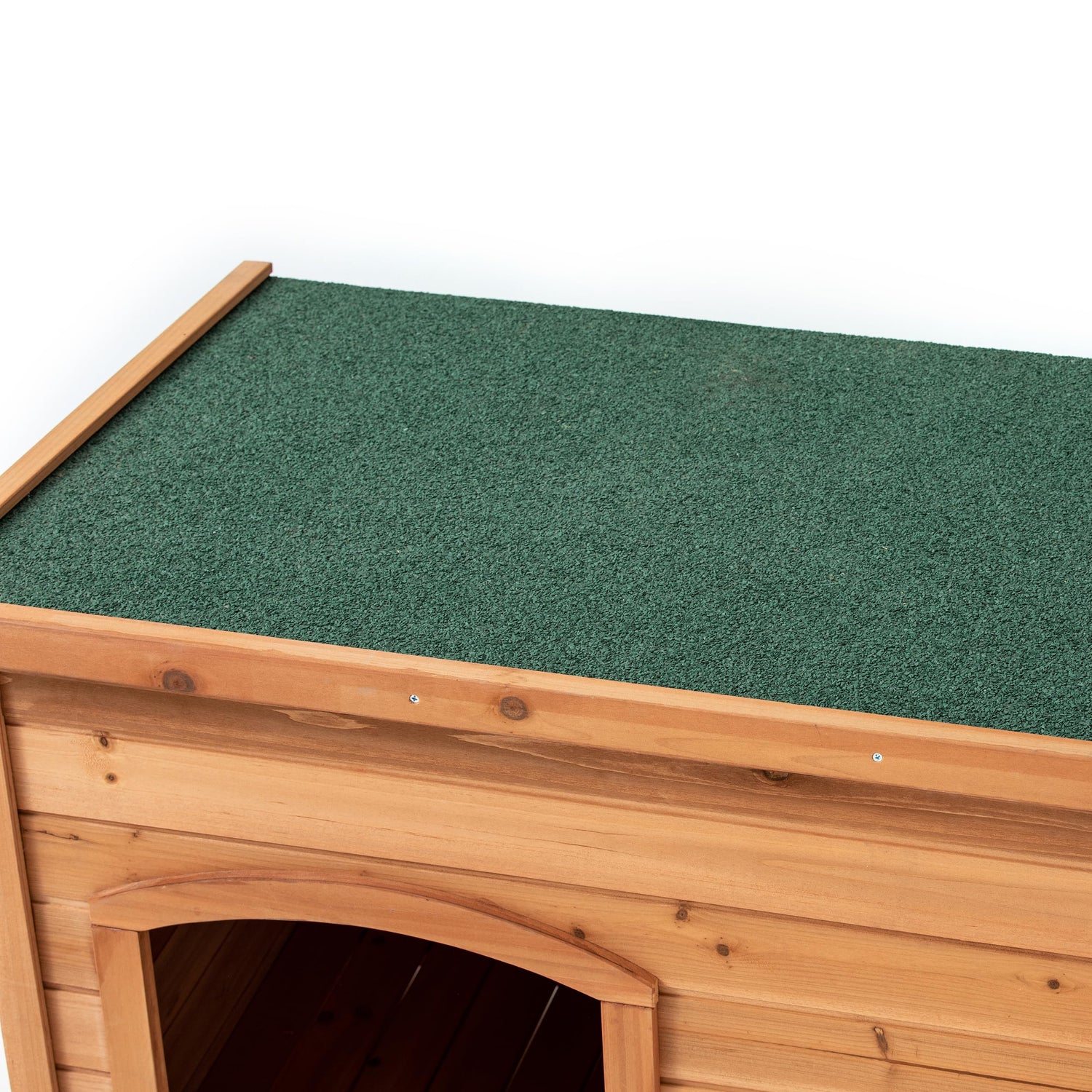 TAKUKA Outdoor Wooden Dog House for Small Medium Large Sized Dogs，Extra Waterproof Durable Dog Kennel with Wooden Floor for Garden Backyard Farm (34" TAKUKA