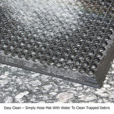 IRONGATE Rubber Doormat - 2 Pack Non Slip Anti Fatigue Indoor Outdoor Floor Mat - Heavy Duty Commercial Grade Entryway Drainage Mat - Ramp Tile Pool IRONGATE